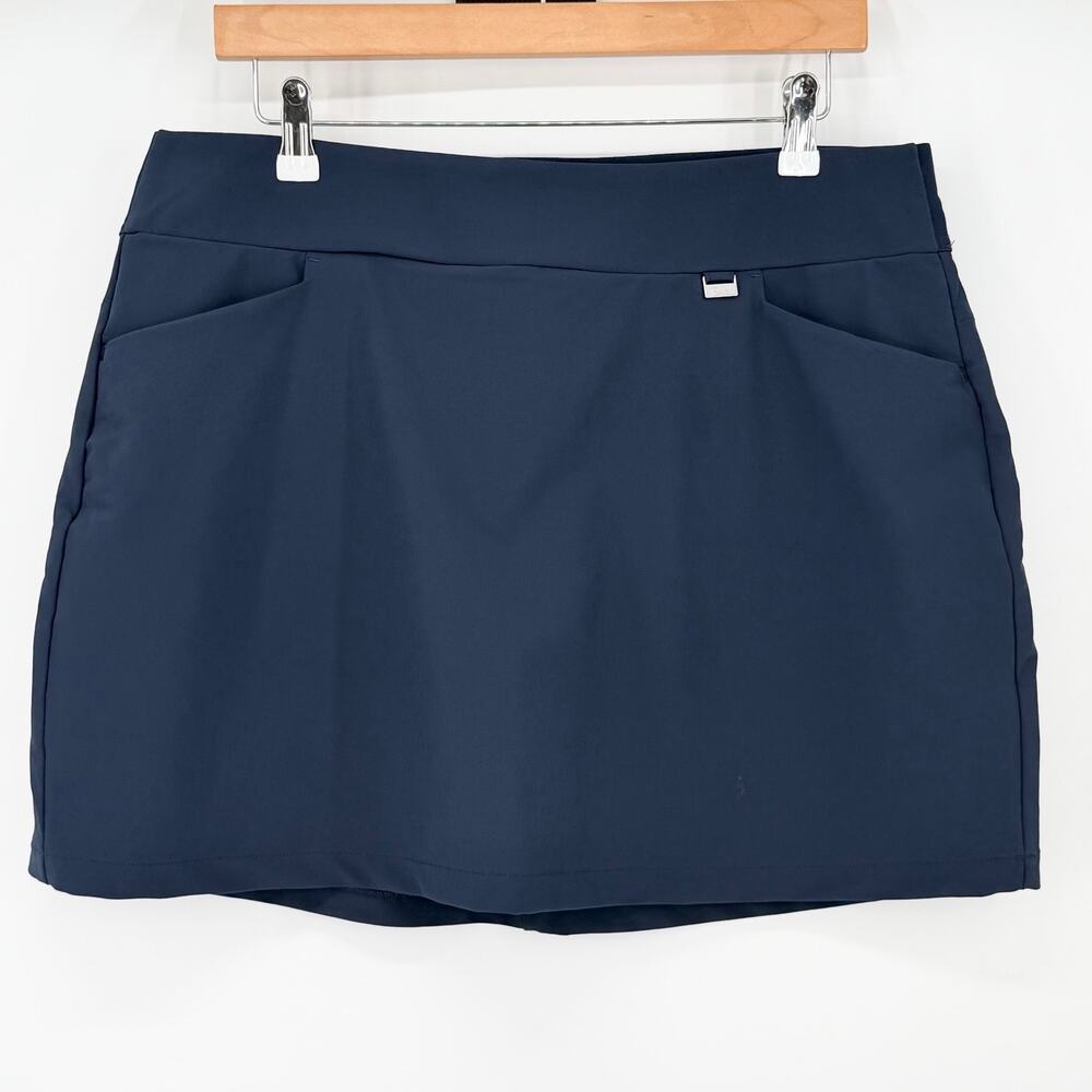 Greg Norman Play Dry Navy Golf Skort Skirt Shorts Athletic Women’s Large